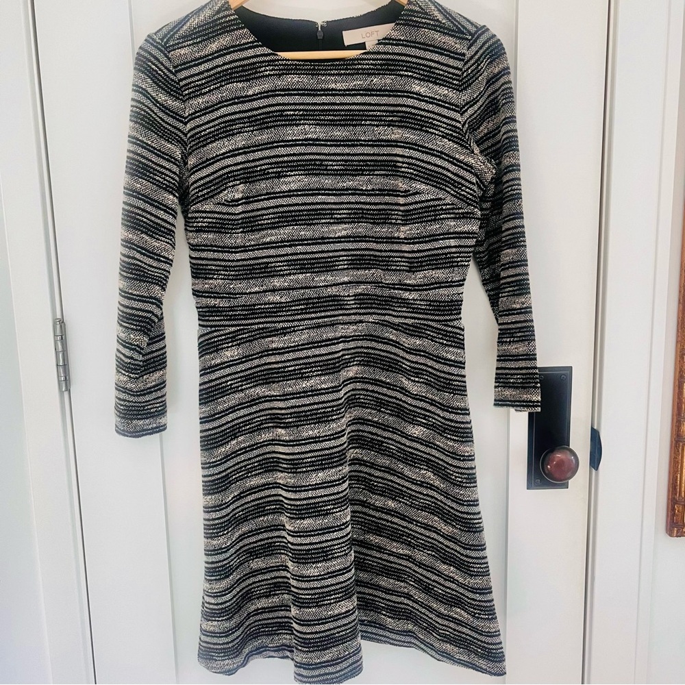 Loft striped mini dress